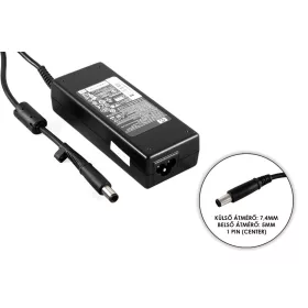   HP 19V 4.74A 90W (center pin) gyári új töltő (PPP012L-S, ED495AA, 384020-001)