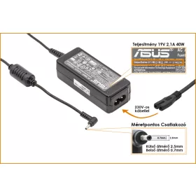   Asus EEEPC 19V 2.1A 40W gyári új töltő (ADP-40PH AB, EXA0901XH)