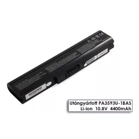   Toshiba Satellite U300, U305, Portege M600 helyettesítő új 6 cellás akkumulátor (PA3593U-1BRS)
