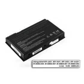   Acer Aspire 3020, 5020, Travelmate 2410 helyettesítő új 8 cellás 4400mAh akkumulátor (BTP-63D1)