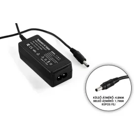   HP 19.5V 2.05A 40W helyettesítő új töltő (csatlakozó átmérő: 4,8mm/1,7mm)