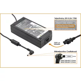   Lenovo IdeaPad Y510p 20V 8.5A 170W gyári új töltő (36200401)
