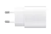 SAMSUNG Galaxy hálózati töltő Type-C aljzat (25W, PD gyorstöltő 3.0 + 100cm Type-C kábel, OEM) FEHÉR