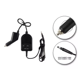   HP 19.5V 3.33A 65W (4,8mm-1,7mm kúpos jack) helyettesítő új autós töltő