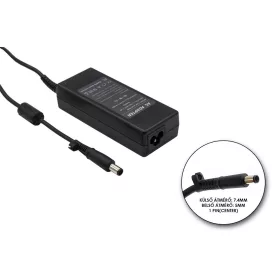   Dell 19.5V 4.62A 90W helyettesítő új töltő (0W6KV, 0MK947, K8WXN)