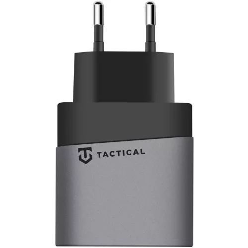 TACTICAL MICROGRID hálózati töltő USB+Type-C aljzat (45W, GaN, PD gyorstöltő 3.0) SÖTÉTSZÜRKE