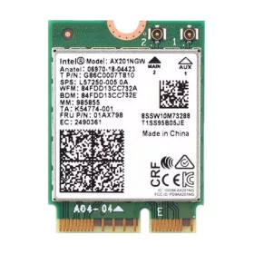   Intel Wireless 6 AX201 M.2 (802.11ax) + Bluetooth 5.1 Wifi kártya