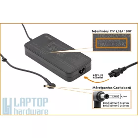   Asus 19V 6.3A 120W használt töltő (PA-1121-28, 0A001-00060900, 0A001-00062000)