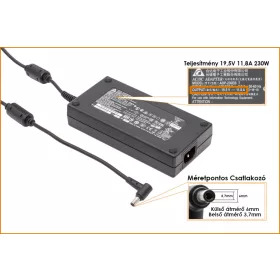   Asus 19.5V 11.8A 230W gyári új töltő  G702VS (6,0mmx3,7mm) (ADP230-EB T, 0A001-00391100)