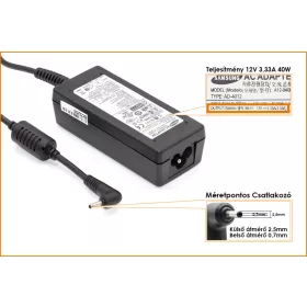   Samsung 12V 3.33A 40W gyári új töltő (AD-4012, A12-040N1A)