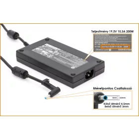   HP ZBook 17 G3 19.5V 10.3A 200W gyári új töltő (835888-001, 815680-002)