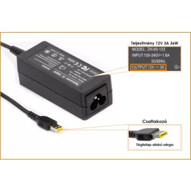   Lenovo ThinkPad 10, Helix 2 12V 3A 36W helyettesítő új töltő, 00HM600