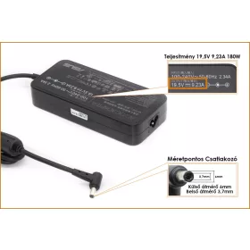   Asus 19.5V 9.23A 180W gyári új töltő (ADP180MB F, 0A001-00262300)