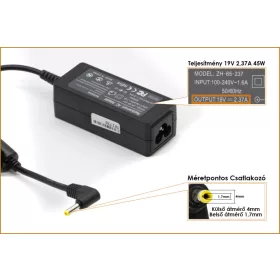   Asus ZenBook, VivoBook helyettesítő új 19V 2.37A 45W töltő