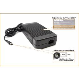   Dell PA-19 PN402 DA230PS0-00 19.5V 11.8A 230W gyári új töltő