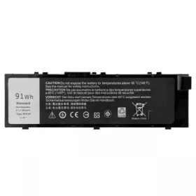   Dell Precision 15 (7510) / 17 (7710) helyettesítő új 91Wh 7950mAh akkumulátor (RDYCT, TWCPG, MFKVP)