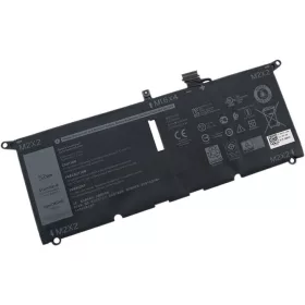   Dell Inspiron 7490, Latitude 3301, XPS 13 (9370) helyettesítő új 4 cellás 52Wh 6500mAh akkumulátor (TYPE: DXGH8, 0DXGH8)