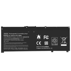   HP Omen 15-dc sorozathoz helyettesítő új 3 cellás 4300mAh akkumulátor (SR03XL, L08855-856)