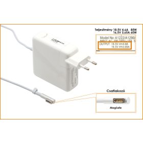   Apple 18.5V 4.6A 85W MagSafe helyettesítő új töltő (A1222, A1172)