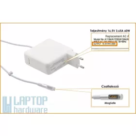   Apple 16.5V 3.65A 60W MagSafe helyettesítő új töltő (A1184, MC461Z/A)