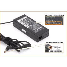   Lenovo ThinkCentre A61e, M57, M57p 19.5V 6.15A 120W gyári új desktop adapter (FRU:41A9732, 41A9734)