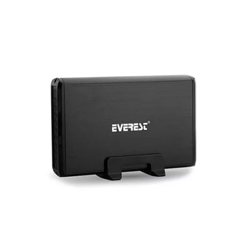 Everest Külső HDD Ház 2.5"-3,5" - HD3-354 (USB-A 3.0, Max.: 2TB, ezüst)