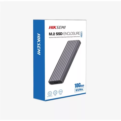 Hikvision HIKSEMI Külső ház M.2 - USB3.2, Type-C, Alumínium, Ezüst