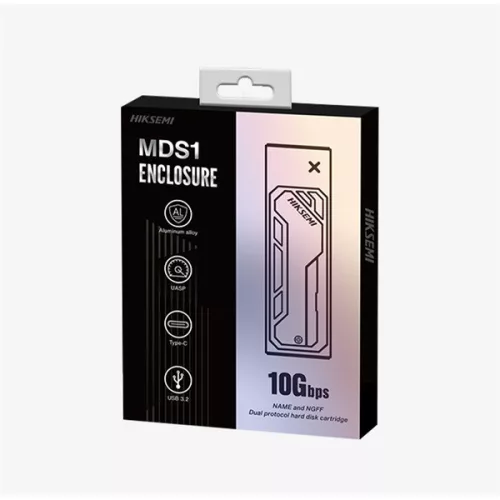 Hikvision HIKSEMI Külső ház  M.2 - USB3.2, Type-C, Ezüst