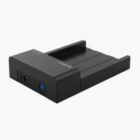   Orico HDD/SSD Dokkoló - ORICO-6518US3-V2-EU-BK-BP (1x 2,5"/3,5" HDD/SSD -> USB-A, Max.: 16TB, fekete)
