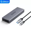 Orico Külső M.2 ház - CM2C3-GY (USB-C 3.1-> M.2 NVMe, Max.: 2TB, 10 Gbps, szürke)