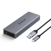 Orico Külső M.2 ház - CM2C3-GY (USB-C 3.1-> M.2 NVMe, Max.: 2TB, 10 Gbps, szürke)