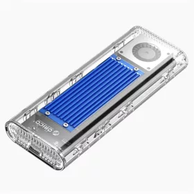   Orico Külső M.2 ház - ORICO-TCM2-U4-BL-BP (USB-C 3.1 -> M.2 NVMe, Max.: 2TB, 10 Gbps, fekete)