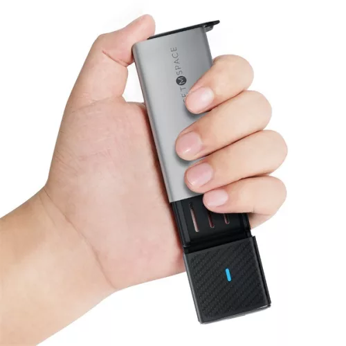 Orico Külső M.2 ház - STPWDM2-G2-GY (USB-A/C -> M.2 NVMe, Max.: 8TB, 10 Gbps)