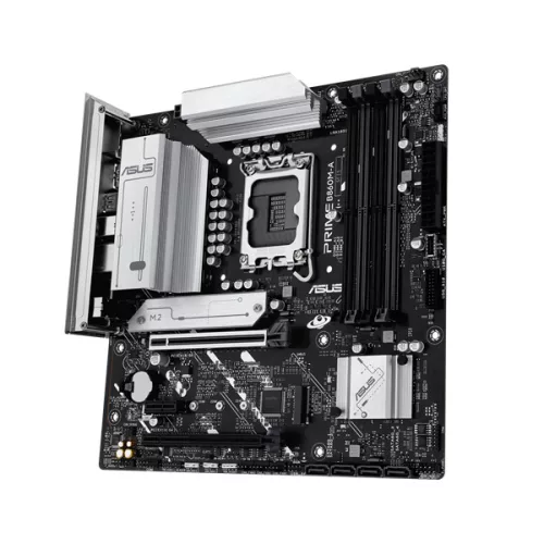 Asus Alaplap - Intel PRIME B860M-A-CSM s1851 (B860, 4xDDR5 8666+MHz, 4xSATA3, 2xM.2, HDMI+2xDP)