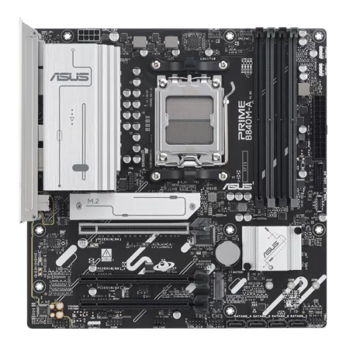 Asus Alaplap - AMD PRIME B840M-A-CSM AM5 (B840, ATX, 4xDDR5 7600+MHz, 4xSATA3, 3x M.2, HDMI+2xDP)