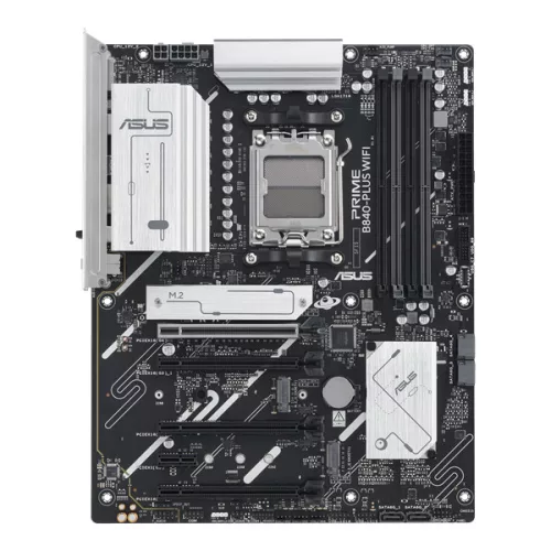 Asus Alaplap - AMD PRIME B840-PLUS WIFI AM5 (B840, ATX, 4xDDR5 7600+MHz, 4xSATA3, 3x M.2, HDMI+DP)