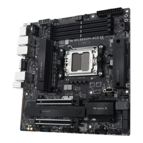   Asus Alaplap - AMD PRO WS B850M-ACE SE AM5 (B850, mATX, 4xDDR5 8000+MHz, 4xSATA3, 2x M.2, MCIO, U2, HDMI/DP/VGA)
