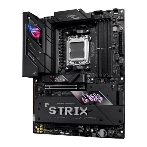 Asus Alaplap - AMD ROG STRIX B850-E GAMING WIFI AM5 (B850, ATX, 4xDDR5 8000+MHz, 4xSATA3, 5x M.2, HDMI+DP+USB4)