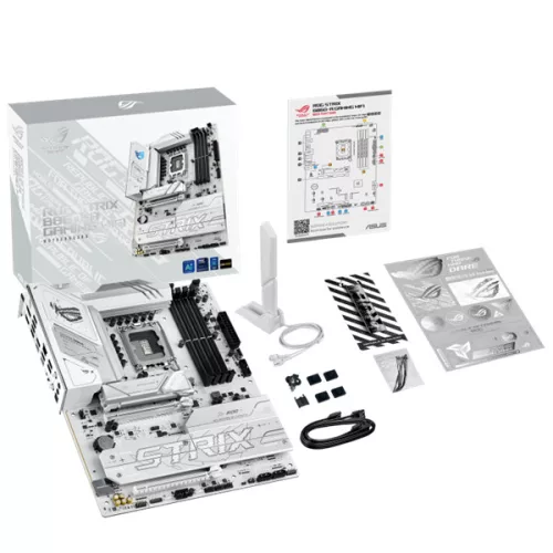 Asus Alaplap - Intel ROG STRIX B860-A GAMING WIFI s1851 (B860, 4xDDR5 8600+MHz, 4xSATA3, 4xM.2, HDMI+DP+Thunderbolt4)