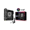 Asus Alaplap - Intel ROG STRIX B860-I GAMING WIFI s1851 (B860, 2xDDR5 9066+MHz, 4xSATA3, 2xM.2, HDMI+DP+Thunderbolt4)