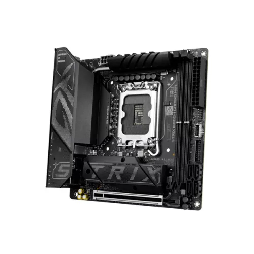 Asus Alaplap - Intel ROG STRIX B860-I GAMING WIFI s1851 (B860, 2xDDR5 9066+MHz, 4xSATA3, 2xM.2, HDMI+DP+Thunderbolt4)