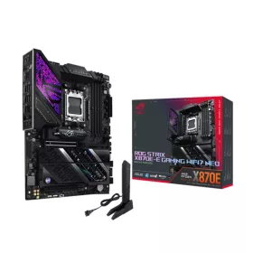   Asus Alaplap - AMD ROG STRIX X870E-E GAMING WIFI7 NEO AM5 (X870E, ATX, 4xDDR5 8400+MHz, 4xSATA3, 5x M.2, HDMI+USB4)