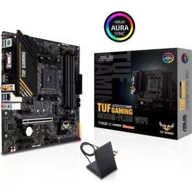   Asus Alaplap - AMD TUF GAMING A520M-PLUS WIFI AM4 (A520, 4xDDR4 4866MHz, 4xSATA3, 1xM.2, HDMI+DP+Dsub)