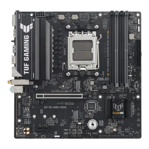 Asus Alaplap - AMD TUF GAMING A620AM-PLUS WIFI AM5 (A620, 4xDDR5 7600+MHz, 1x 2,5 Gb LAN, 2xM.2, 4xSATA3, HDMI+2xDP)