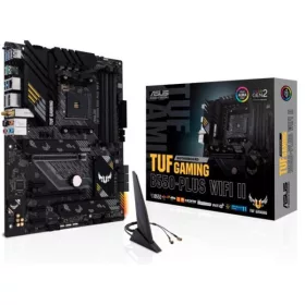   Asus Alaplap - AMD TUF GAMING B550-PLUS WIFI II AM4 (B550, 4xDDR4 4800MHz, 6xSATA3, 2x M.2, 4xUSB2.0, 8xUSB3.2)