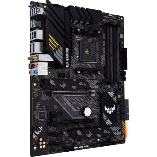 Asus Alaplap - AMD TUF GAMING B550-PLUS WIFI II AM4 (B550, 4xDDR4 4800MHz, 6xSATA3, 2x M.2, 4xUSB2.0, 8xUSB3.2)