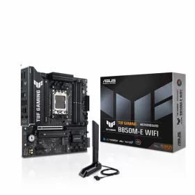  Asus Alaplap - AMD TUF GAMING B850M-E WIFI AM5 (B850, MicroATX, 4xDDR5 8000+MHz, 4xSATA3, 3x M.2, HDMI+2xDP)