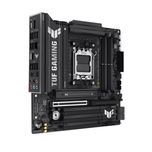 Asus Alaplap - AMD TUF GAMING B850M-PLUS WIFI AM5 (B850, ATX, 4xDDR5 8000+MHz, 4xSATA3, 3x M.2, HDMI+DP)