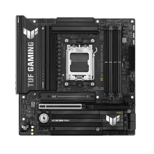 Asus Alaplap - AMD TUF GAMING B850M-PLUS AM5 (B850, ATX, 4xDDR5 8000+MHz, 4xSATA3, 3x M.2, HDMI+DP)