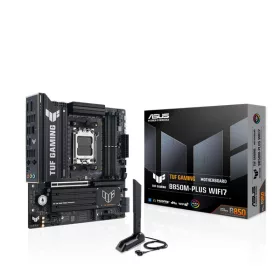   Asus Alaplap - AMD TUF GAMING B850M-PLUS WIFI7 AM5 (B850, ATX, 4xDDR5 8000+MHz, 4xSATA3, 3x M.2, HDMI+DP)